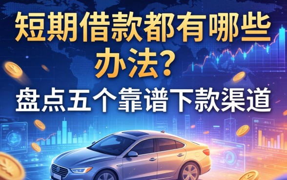 短期借款都有哪些办法？盘点五个靠谱下款渠道