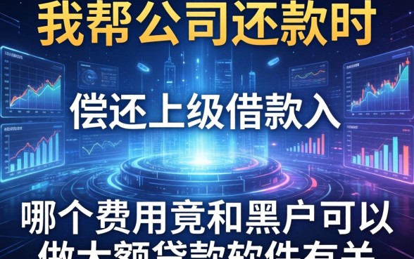 我帮公司还款时发现，偿还上级借款入哪个费用竟和黑户可以做大额贷款软件有关