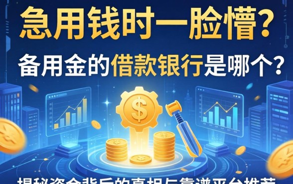 急用钱时一脸懵？备用金的借款银行是哪个？揭秘资金背后的真相与靠谱平台推荐