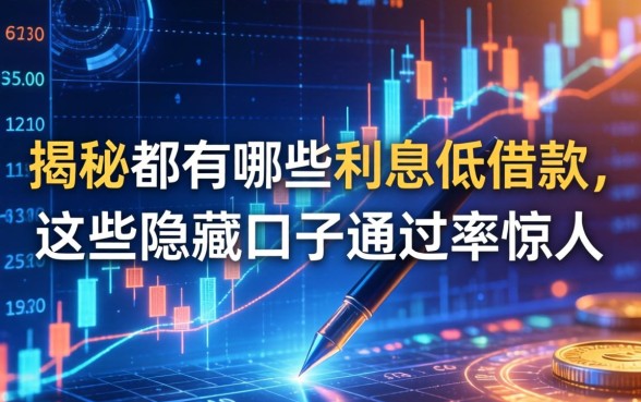 揭秘都有哪些利息低的借款，这些隐藏口子通过率惊人