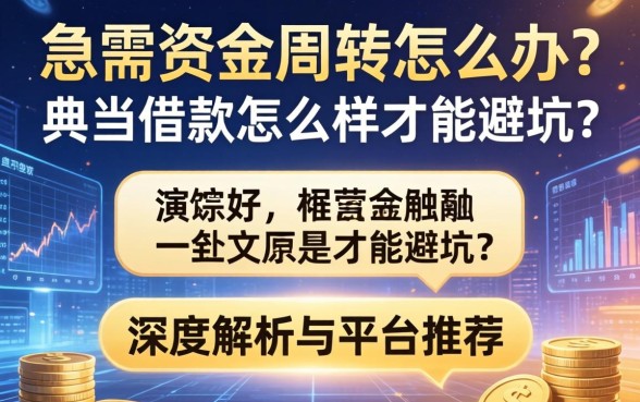 急需资金周转怎么办？典当借款怎么样才能避坑？深度解析与平台推荐