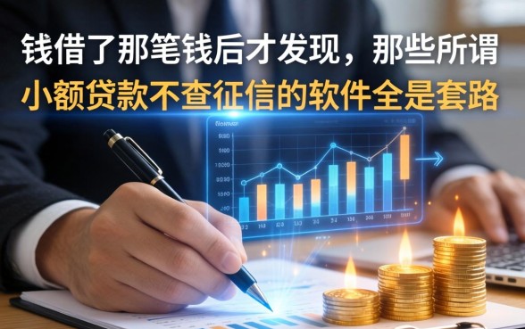 我借了那笔钱后才发现，那些所谓小额贷款不查征信的软件全是套路