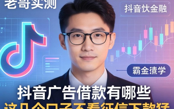 老哥实测：抖音广告借款有哪些，这几个口子不看征信下款猛