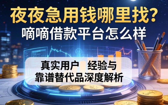 深夜急用钱哪里找？嘀嘀借款平台怎么样？真实用户经验与靠谱替代品深度解析