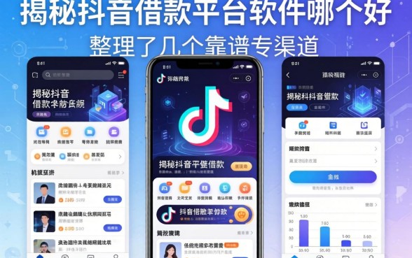 揭秘抖音借款平台软件哪个好：整理了几个靠谱的渠道