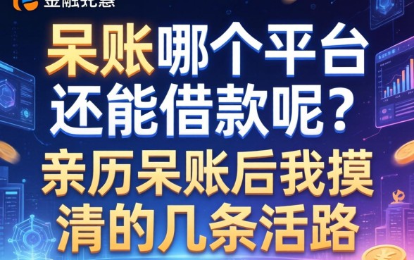 呆账哪个平台还能借款呢？亲历呆账后我摸清的几条活路