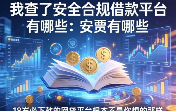 我查了安全合规借款平台有哪些，发现18岁必下款的网贷平台根本不是你想的那样