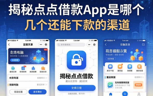 揭秘点点借款app是哪个，整理了几个还能下款的渠道