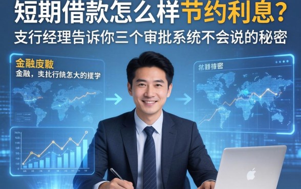 短期借款怎么样节约利息？支行经理告诉你三个审批系统不会说的秘密