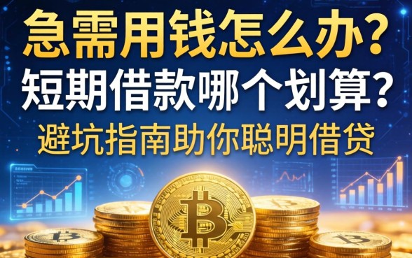 急需用钱怎么办？短期借款哪个划算？避坑指南助你聪明借贷