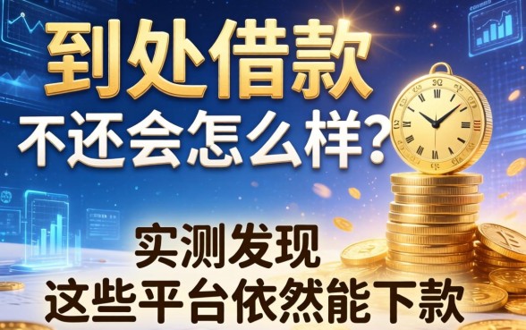 到处借款不还会怎么样？实测发现这些平台依然能下款