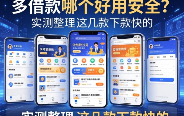 多款借款软件哪个好用安全？实测整理这几款下款快的