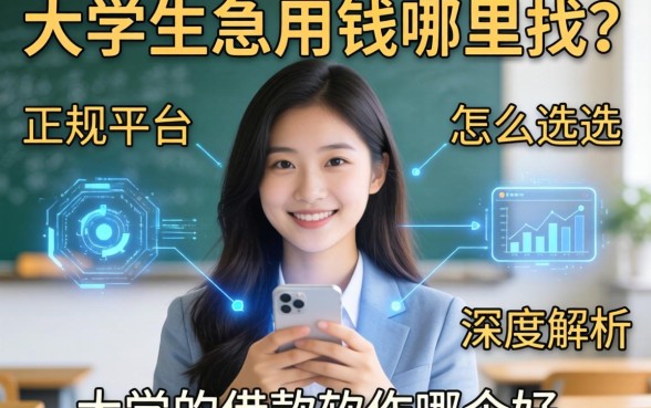 大学生急用钱哪里找？正规平台怎么选？深度解析大学的借款软件哪个好