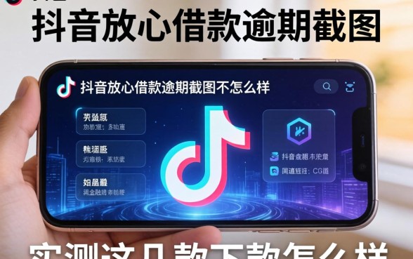 抖音放心借款逾期截图会怎么样？实测这几款下款通道
