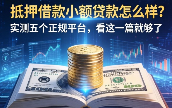 抵押借款小额贷款怎么样？实测五个正规平台，看这一篇就够了