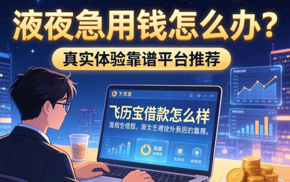 深夜急用钱怎么办？飞历宝借款怎么样？真实体验与靠谱平台推荐