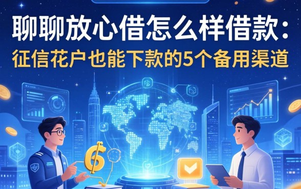 聊聊放心借怎么样借款：征信花户也能下款的5个备用渠道