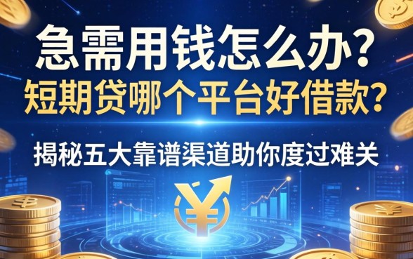 急需用钱怎么办？短期贷哪个平台好借款？揭秘五大靠谱渠道助你度过难关