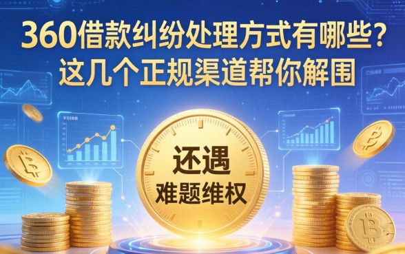360借款纠纷处理方式有哪些？遭遇还款难题如何维权，这几个正规渠道帮你解围