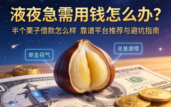 深夜急需用钱怎么办？半个栗子借款怎么样？靠谱平台推荐与避坑指南