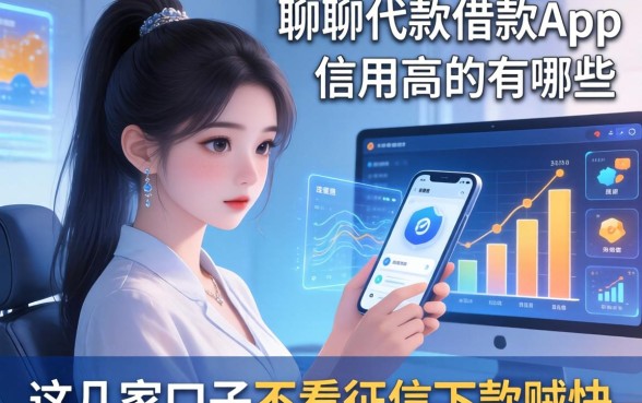 聊聊代款借款app信用高的有哪些，这几家口子不看征信下款贼快
