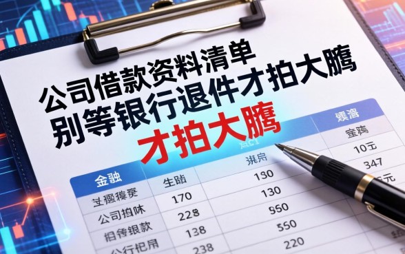 公司借款资料清单：别等银行退件才拍大腿