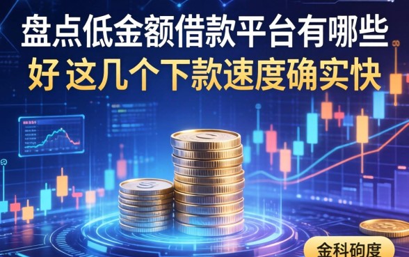 盘点低金额借款平台有哪些好，这几个下款速度确实快