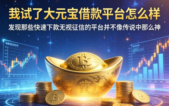 我试了大元宝借款平台怎么样，发现那些快速下款无视征信的平台并不像传说中那么神