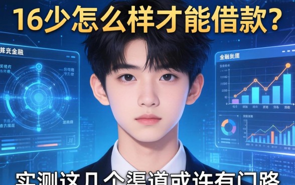 16岁怎么样才能借款？实测这几个渠道或许有门路