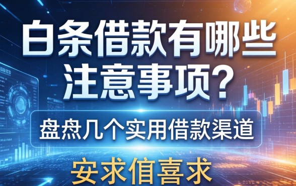 白条借款有哪些注意事项？盘点几个实用的借款渠道