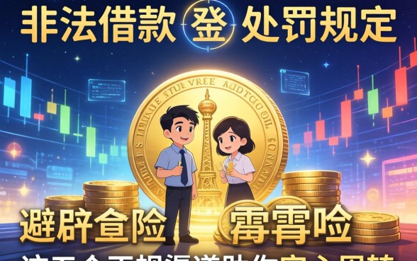 非法借款的处罚规定有哪些？避开雷区，这五个正规渠道助你安心周转