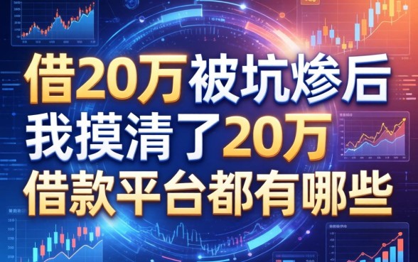 借20万被坑惨后，我摸清了20万借款平台都有哪些