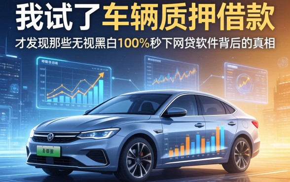 我试了车辆质押借款，才发现那些无视黑白100%秒下网贷软件背后的真相