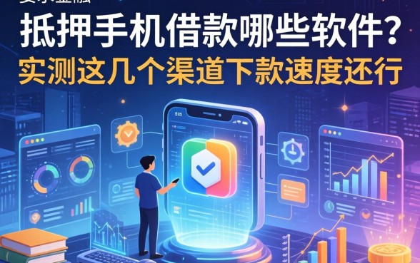 抵押手机借款哪些软件？实测这几个渠道下款速度还行