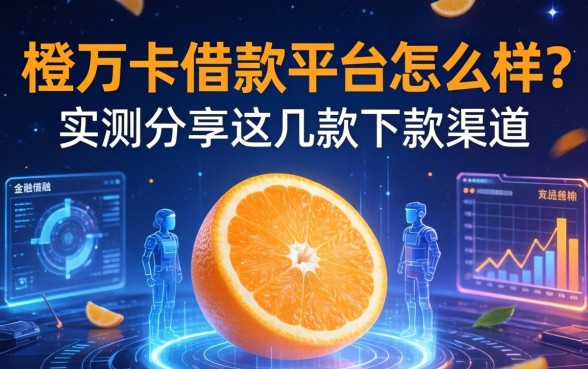 橙子万卡借款平台怎么样？实测分享这几款下款渠道