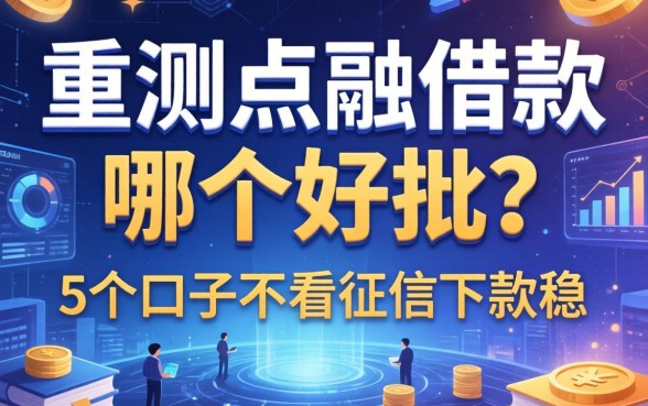 实测点融借款哪个好批？这5个口子不看征信下款稳