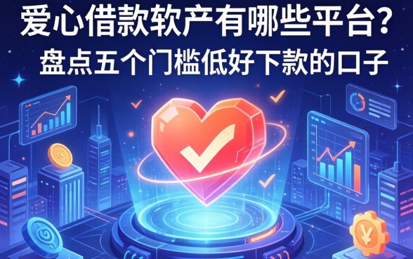 爱心借款软件有哪些平台？盘点五个门槛低好下款的口子