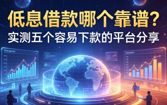 低息借款哪个靠谱？实测五个容易下款的平台分享