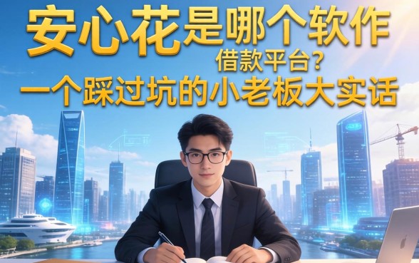 安心花是哪个软件的借款平台？一个踩过坑的小老板大实话