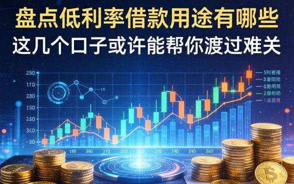 盘点低利率借款用途有哪些，这几个口子或许能帮你渡过难关