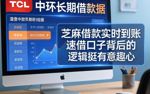 我查了TCL中环长期借款数据，发现芝麻借款实时到账速借口子背后的逻辑挺有意思