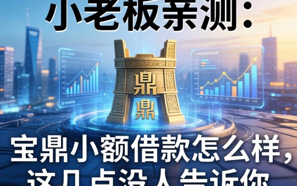小老板亲测：宝鼎小额借款怎么样，这几点没人告诉你