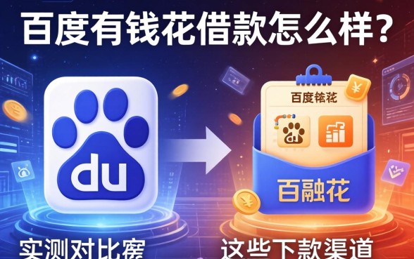 百度有钱花借款怎么样？实测对比这些下款渠道