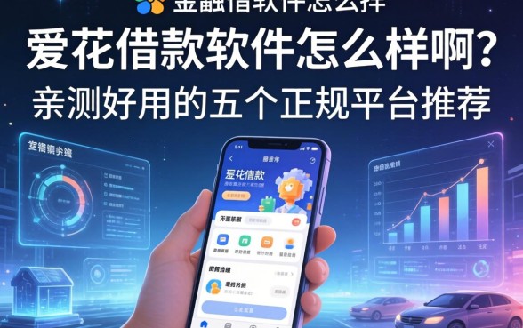爱花借款软件怎么样啊？亲测好用的五个正规平台推荐