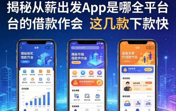 揭秘从薪出发app是哪个平台的借款软件，这几款下款快