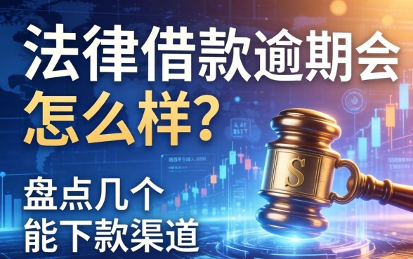 法律借款逾期会怎么样？盘点几个能下款的渠道