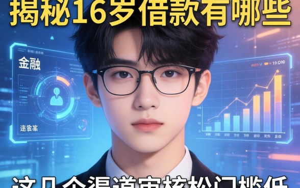 揭秘16岁借款的有哪些，这几个渠道审核松门槛低