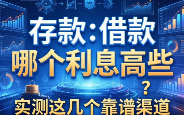 存款和借款哪个利息高些？实测这几个靠谱渠道