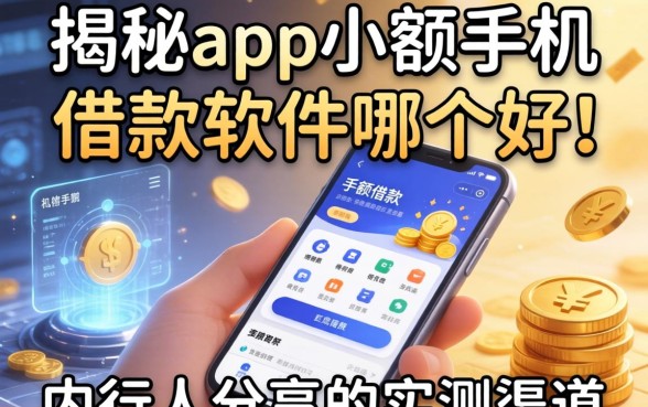揭秘app小额手机借款软件哪个好，内行人分享的实测渠道