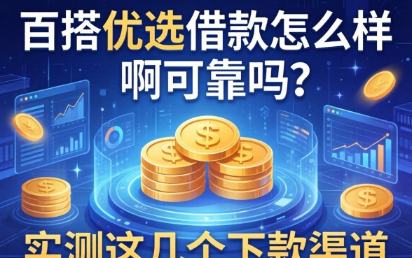 百搭优选借款怎么样啊可靠吗？实测这几个下款渠道